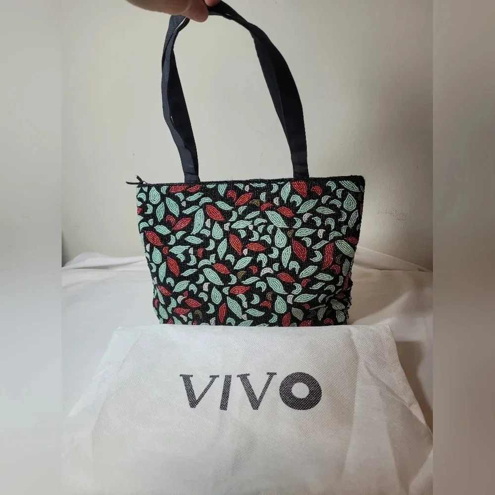NWOT Fully Beaded Colorful VIVO Shoulder Bag